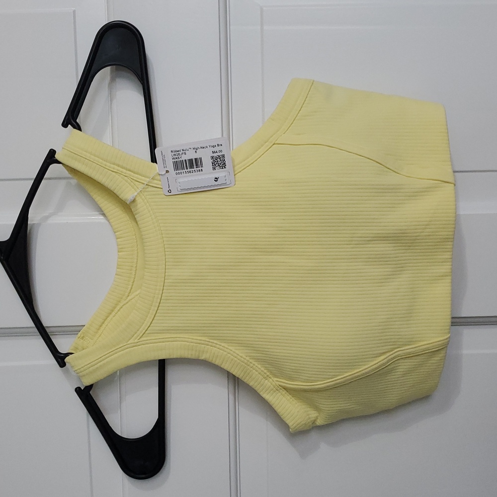 NWT Lululemon Ribbed Nulu High Neck Yoga Bra Women's Sz 4